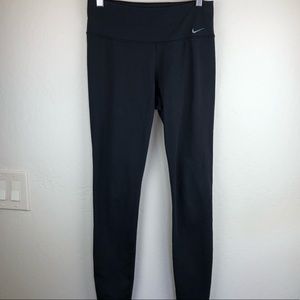 Nike Dry-Fit Black Leggings with Yoke Back Small